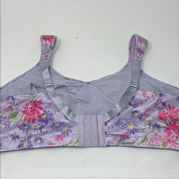 Cacique floral satin full coverage bra 48DD - Picture 2 of 6